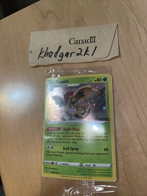 eb games pokemon promo cards SWIRL Flapple EB Games Promo Card Pokemon Battle Styles Sword And Shield  022/192