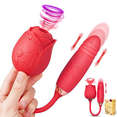 Rechargeable-Thrusting-Vibrator-Clit-G-Spot-Dildo-Massager-Orgasm-Women-Sex- Toy eBay