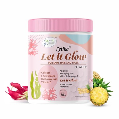 Fytika Let It Glow Collagen Supplement for Men & Women|L- Glutathione,Hyaluronic
