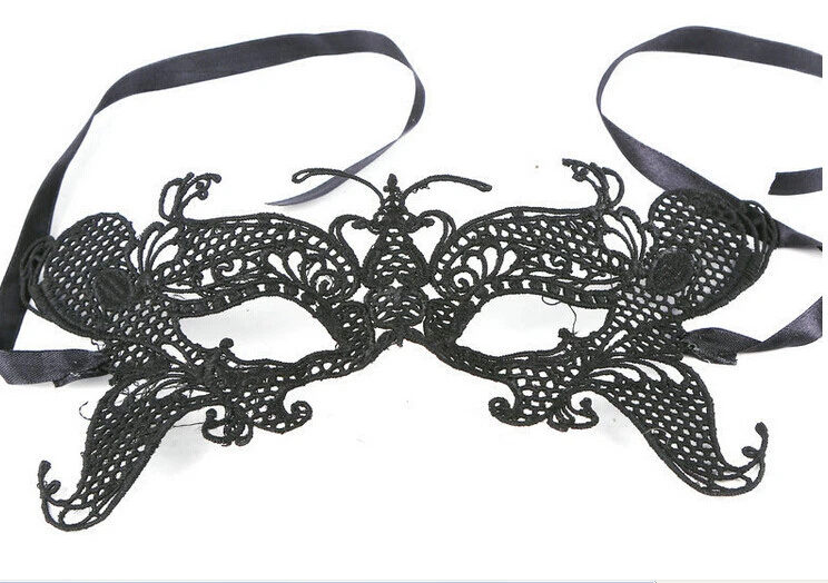 2pcs Lace Eye Mask Venetian Masquerade Ball Halloween Party Fancy Dress Costume - Image 3 of 3