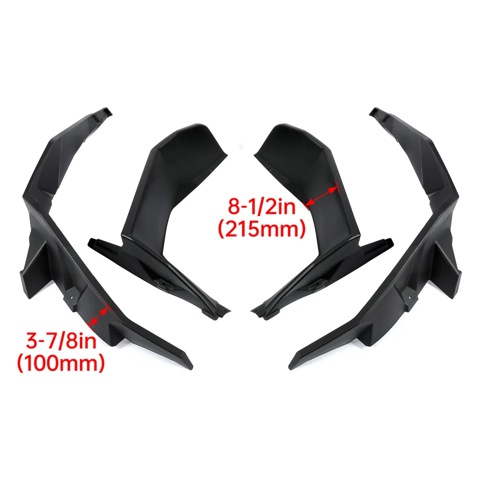 For Polaris RZR XP 1000 2014-2023 Fender Flares Mud Flaps Front & Rear Extended - Image 2 of 4