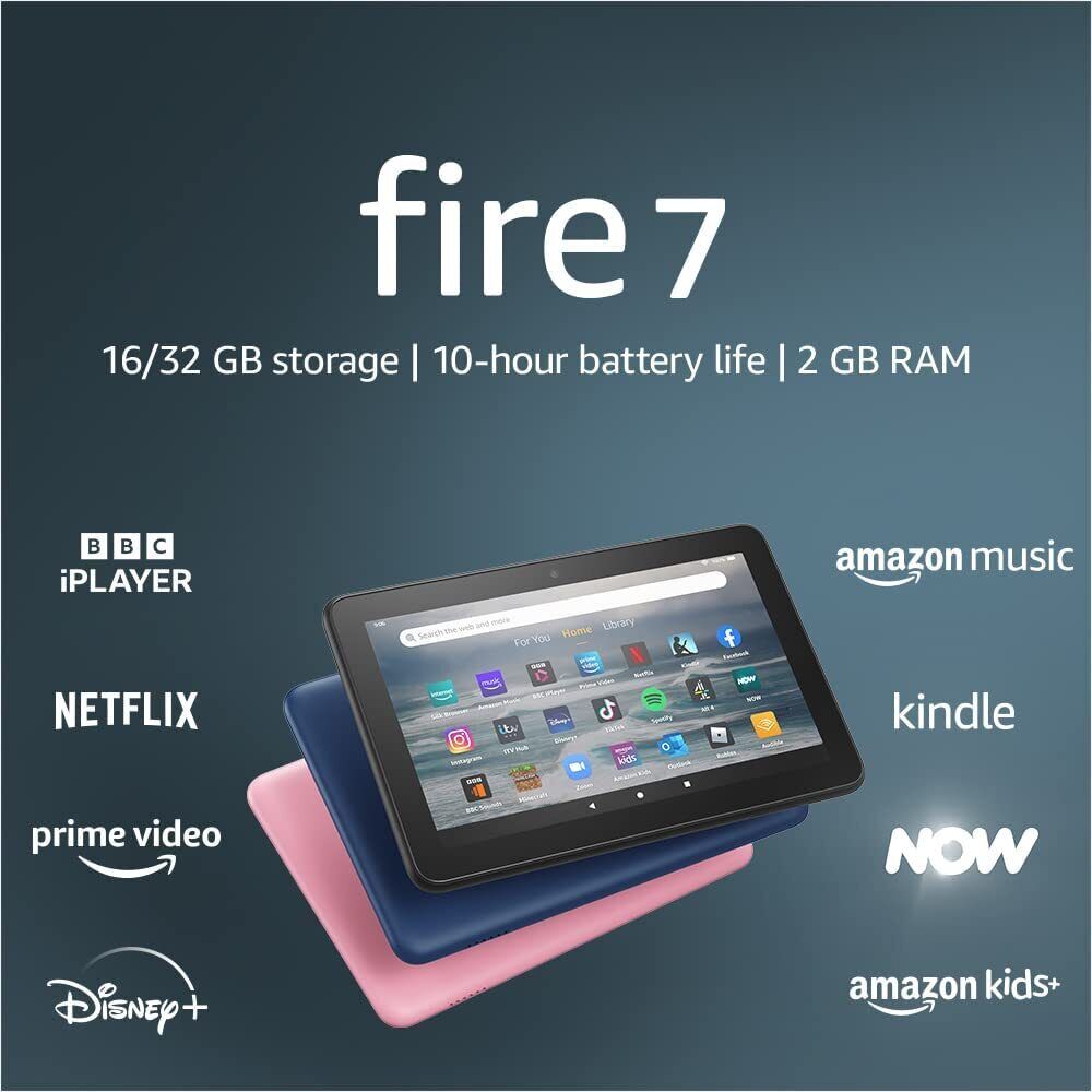 New  Kindle Fire 7 Tablet with Alexa 16GB (12th gen) latest 2022  release