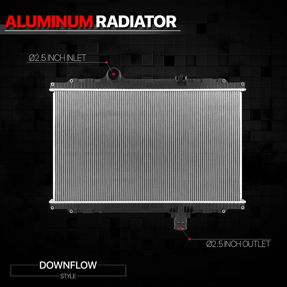 [2 filas] Radiador de núcleo de aluminio estilo OE para 08-10 Peterbilt 330/335/Kenworth T370 Foto 2 de 4