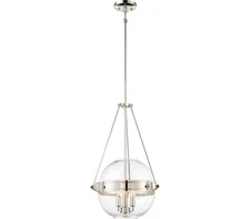 Minka Lavery 2291-613 Atrio Pendant, 3-Light 180 Total Watts, Polished Nickel