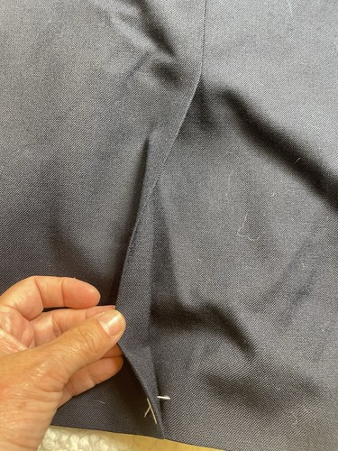 Blazer Louis Martin Para Hombres 50R Lana Azul Dorado Botón Traje Chaqueta Abrigo Deportivo - Imagen 9 de 9