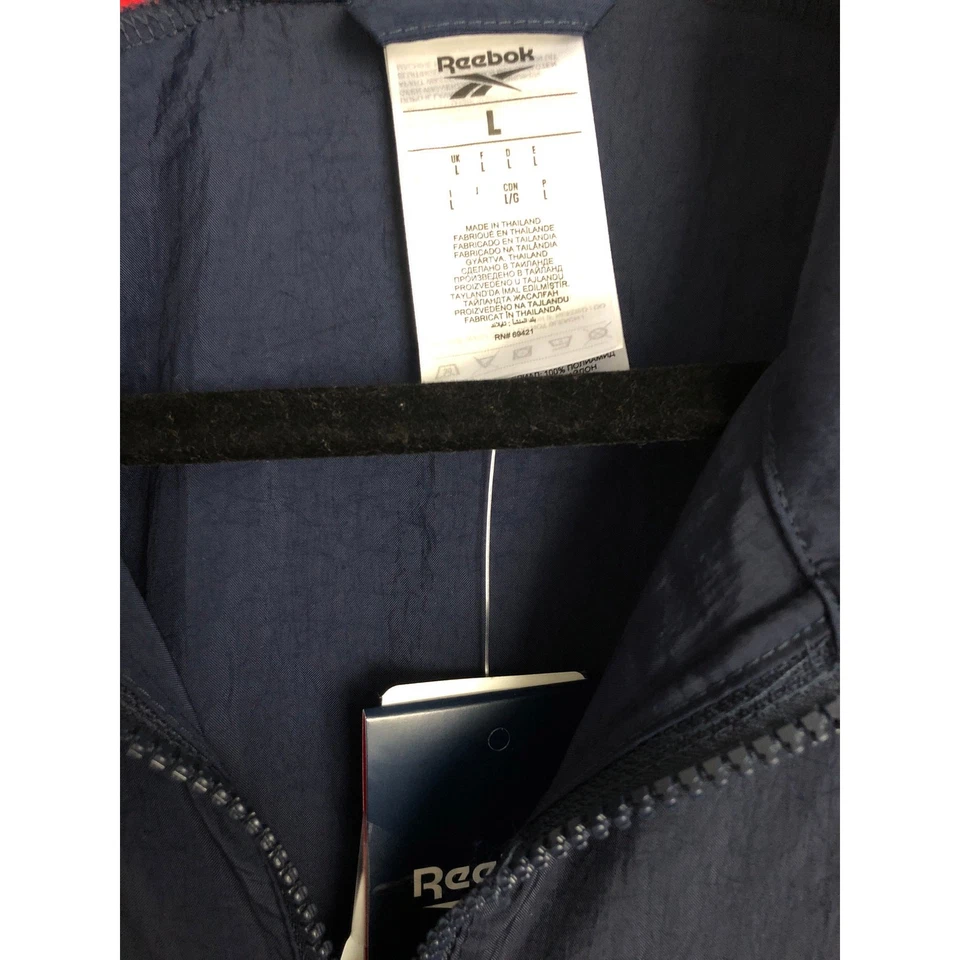 Traje de chándal Reebok para mujer grande tejido BV azul marino, rojo y blanco NUEVO Foto 2 de 4