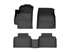 WeatherTech Floor Mats FloorLiner for - Kia k4 - 1st & 2nd Row Black