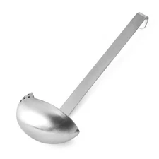 Amco Stainless Steel Straining Ladle - 6.5-ounce Dishwasher Safe