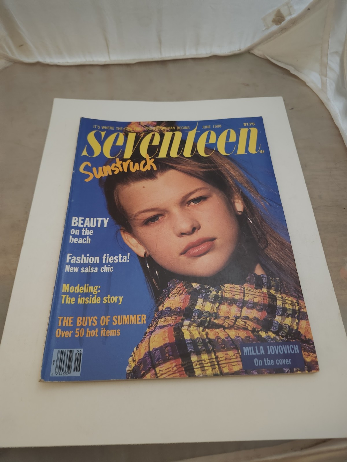 Vintage Seventeen Magazine June 1988 with Milla Jovovich 1980s Fashion
