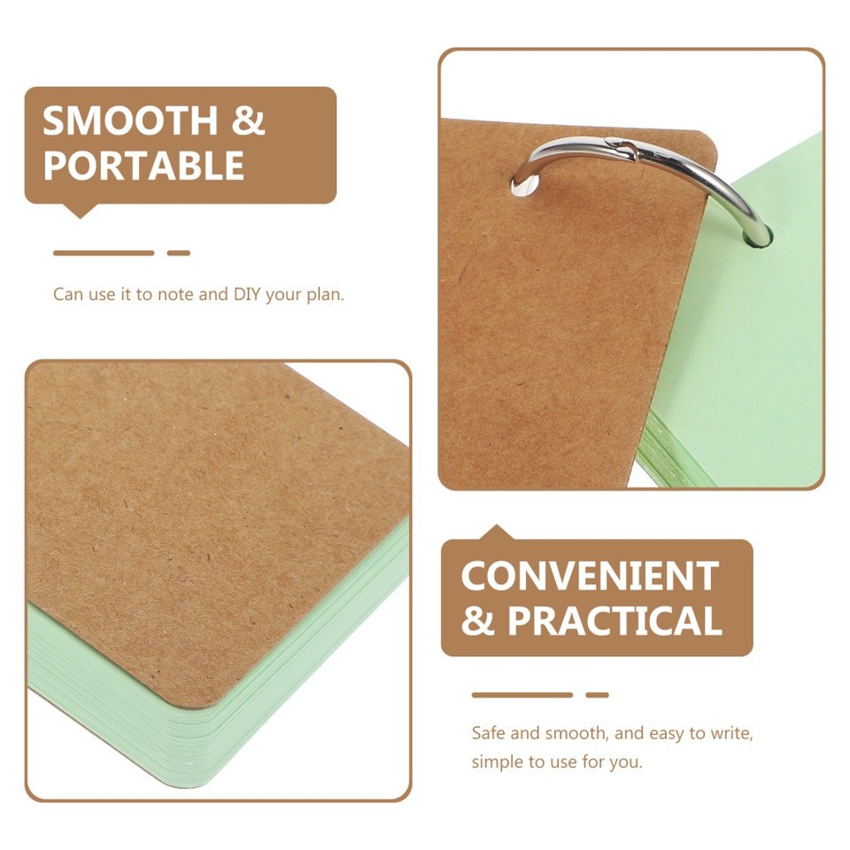 Paper Blank Cards Assorted Colors Portable for Memo Plan and Study ...