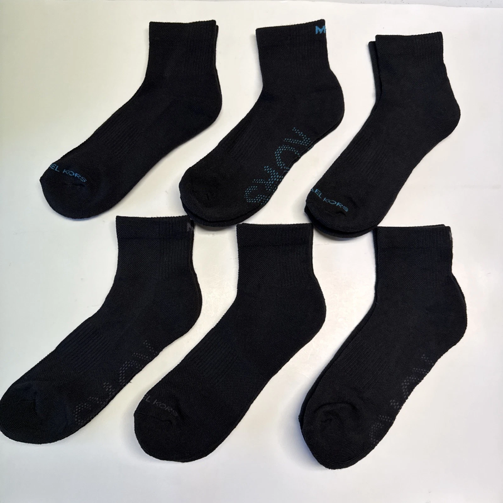 Michael Kors Men's 6-Pairs Performance Cushion Quarter Socks.
