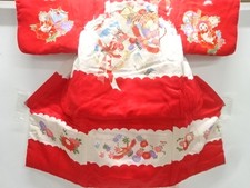 7625200: JAPANESE KIMONO / KIMONO FOR KIDS / SILK / DRUMS  FLOWERS  BIRDS /
