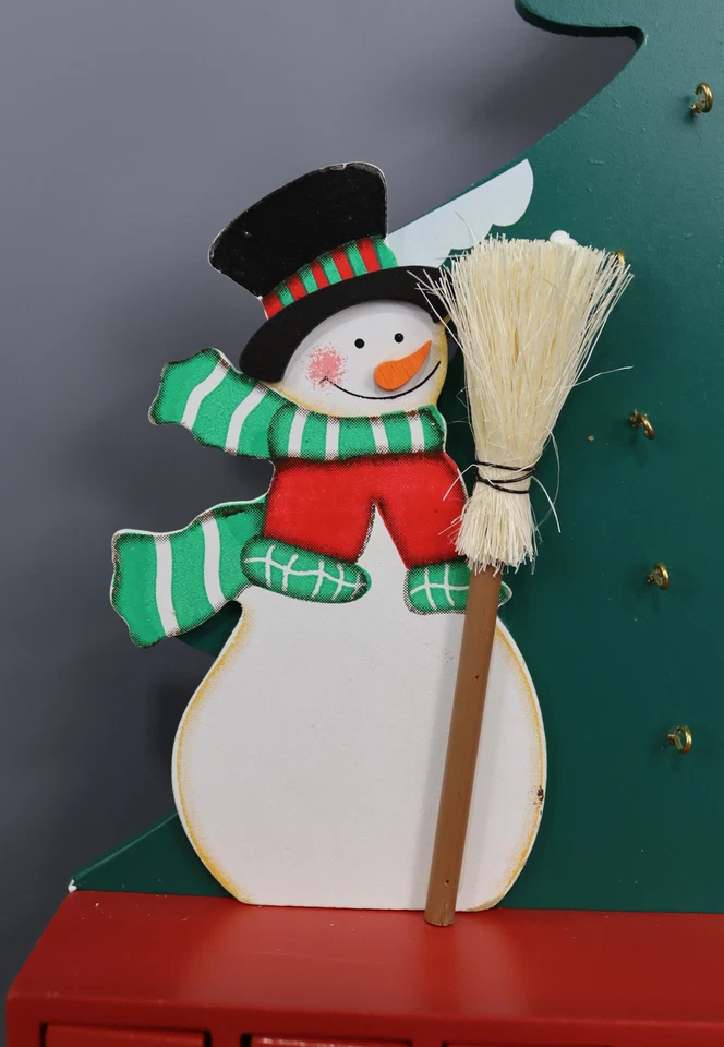 Kurt S. Adler Wooden Snowman with Tree Advent Calendar - Image 3 of 4