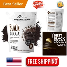 8 oz Unsweetened Black Cocoa Powder - Ideal for Decadent Baking Creations