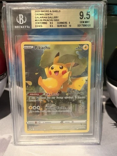 Pikachu Crown Zenith GG30/GG70 Holo (2023) English BGS 9.5