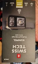 Swiss Tech Wendung Rechargable 400 Lumens LED Headlamp, IPX4 Weatherproof NEW
