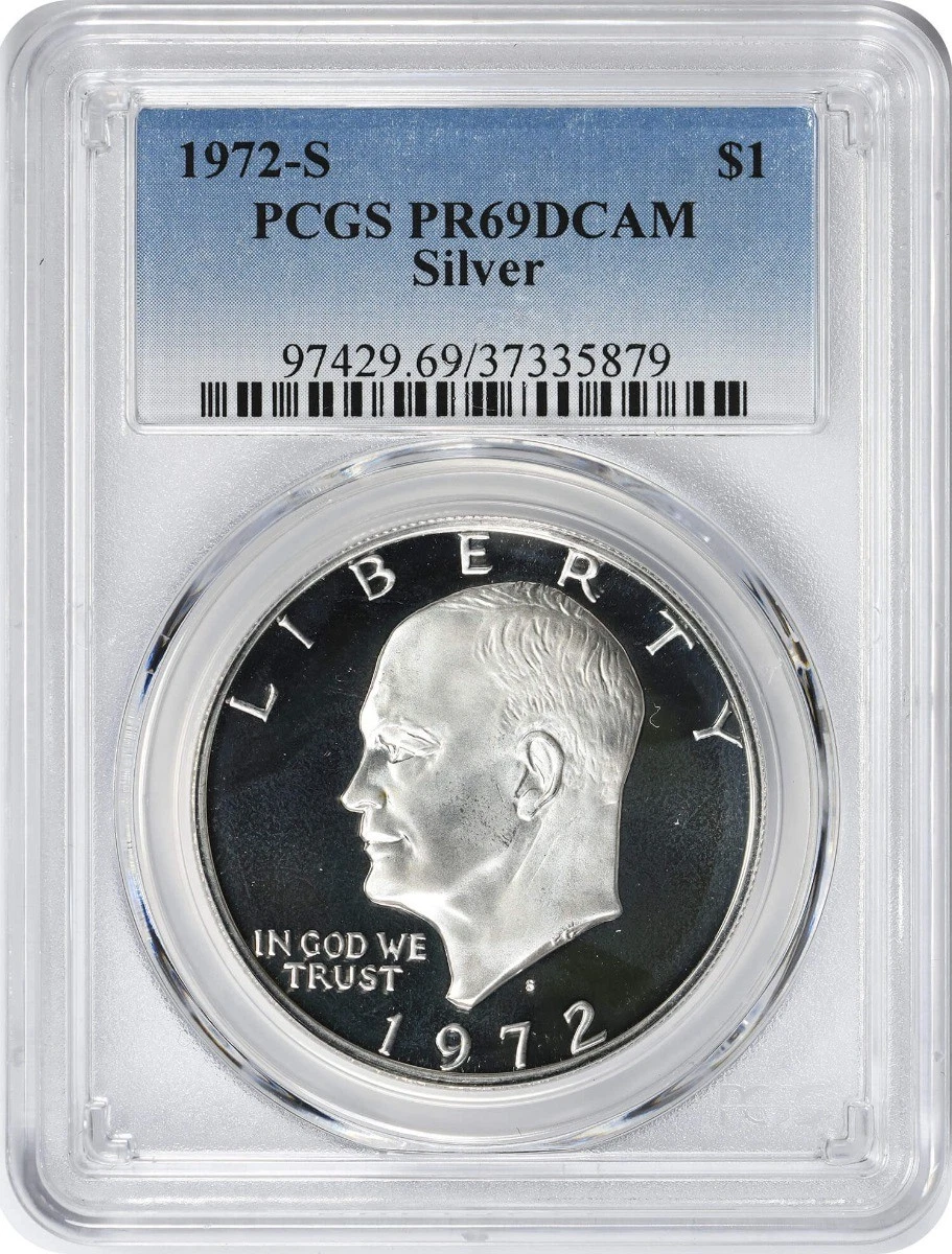 Silver Proof PCGS Certified PR 69 Graded US Dollar Coins for sale