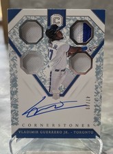 2019 Panini Cornerstones - Vladimir Guerrero Jr #22 Quad Patch Auto /49 RC