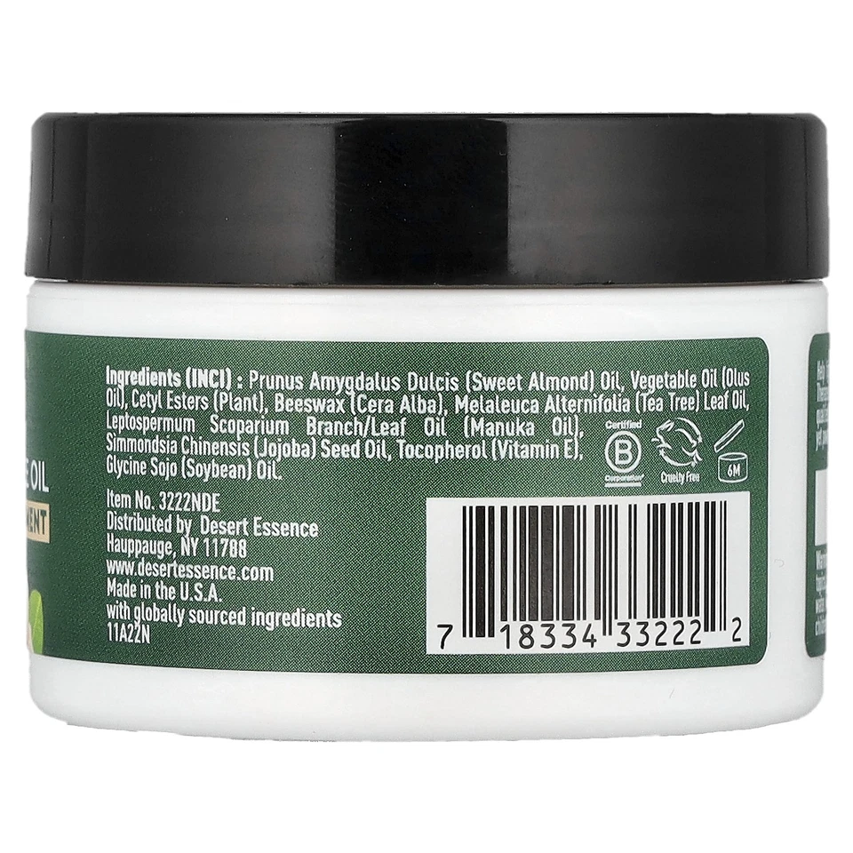 Ungüento terapéutico para la piel, aceite de manuka y aceite de árbol de té, 1 fl oz (29,5 ml) Foto 2 de 3
