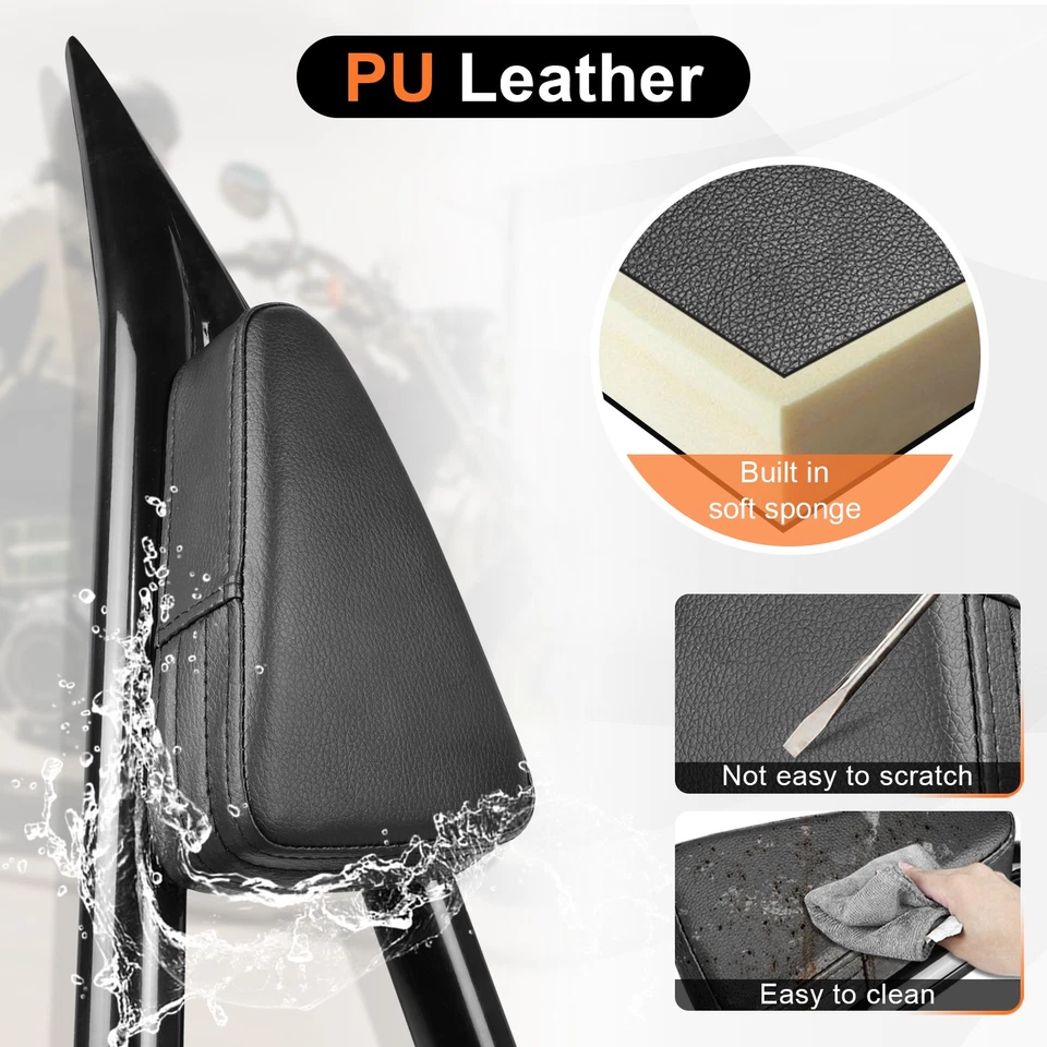 Detachable Passenger Backrest Sissy Bar For Harley Dyna FXDB FXDC FXDL 2006-2017 Foto 3 de 4