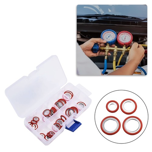 Assorted Sizes Gasket Combination Set for Car Air Conditioning 30 Washers - Picture 5 of 18