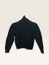 Pendleton Made in USA Women's Size S 100% Virgin Wool Black Turtleneck Sweater