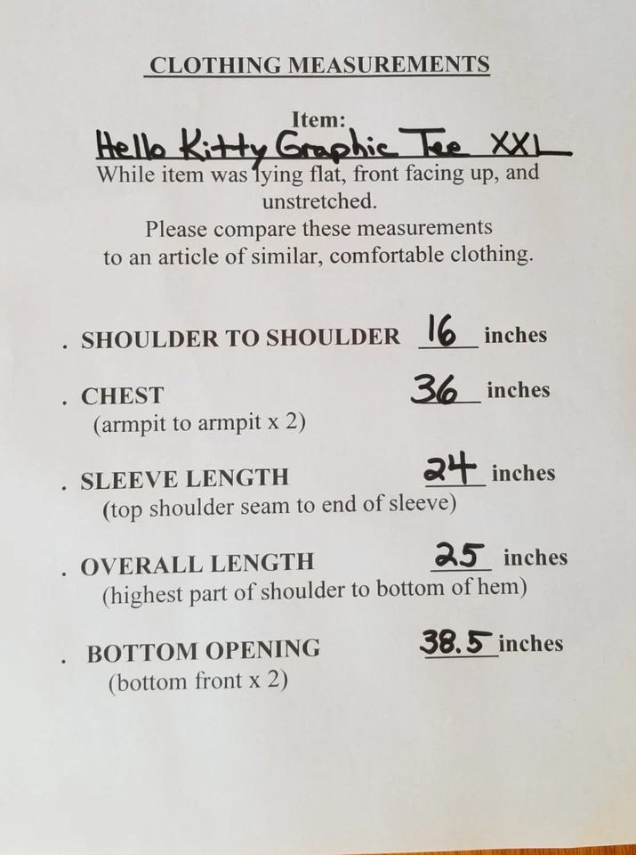  Hello Kitty T Shirt XXL Halloween Theme w/ Bats On Long Sleeves See Photos - Image 2 of 4