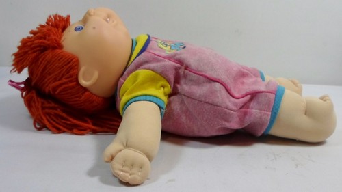 HASBRO VTG 90'S CABBAGE PATCH KIDS RED HEAD 13'' DOLL w/ CLOTHES & DIAPER - Picture 9 of 12