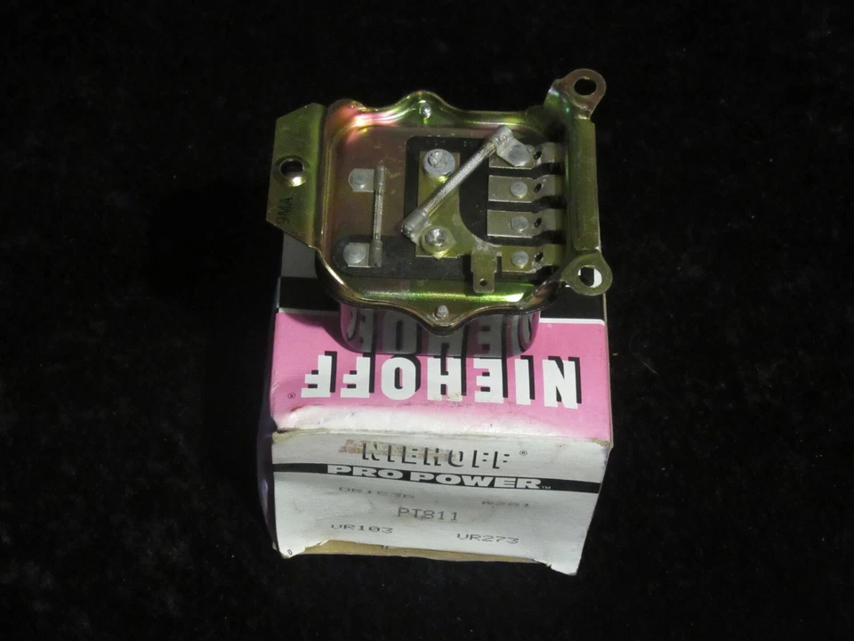 1963-1966 Chevy Corvette Buick Cadillac NOS Niehoff Alternator Voltage Regulator - Image 4 of 4