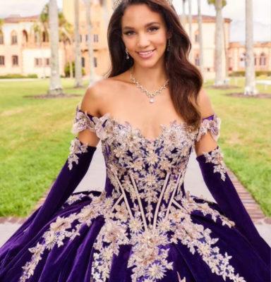 open lace back dress La Femme 33551 Dresses 00 / Dark Berry main image 0