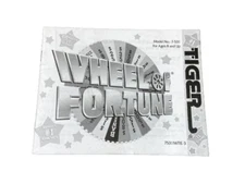 Wheel of Fortune Tiger Electronic Handheld Game * Manual Booklet Only 1995