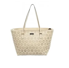 Kate Spade Beige Harmony Perforated Tote