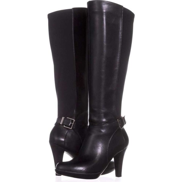 wide calf platform boots