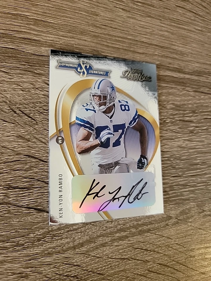 2002 Playoff Prestige Sophomore Signatures #SS22 Ken-Yon Rambo AUTO - Image 2 of 4