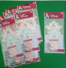 12 Disney Princess Castle Coach Crown Journal Card embellishments Birthday Party