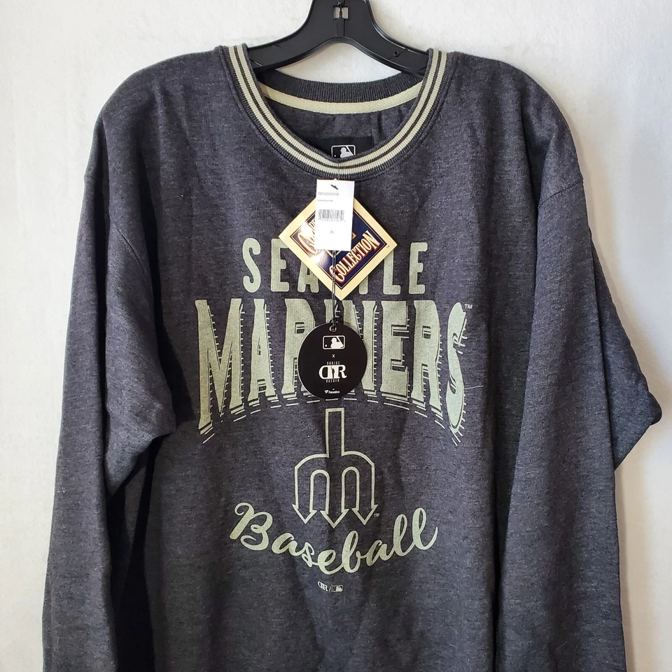 Seattle Mariners Sweatshirt Men's XL Darius Rucker Fanatics Heather Charcoal NWT - Image 2 of 4