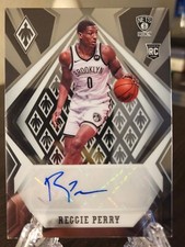 2020-21 Panini Chronicles Phoenix /99 Reggie Perry Rookie RC Auto Nets #PH-RPE