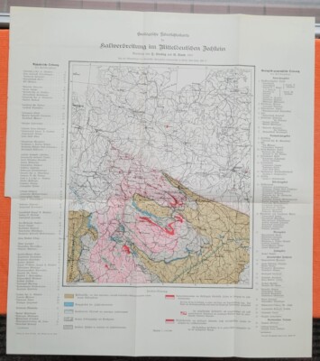 Kaliverbreitung im Mitteldeutschen Bechstein Geologische Karte von 1906