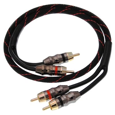 Dynavox Perfect Sound Cinchkabel, vergoldet Hochwertiges Stereo Kabel OFC-Kupfer