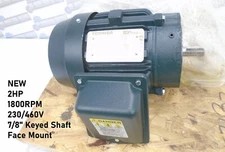 TOSHIBA - 0024SDSR44A-P - Cont Duty EQP AC MOTOR - 2HP 1800RPM 230/460V - 7/8"