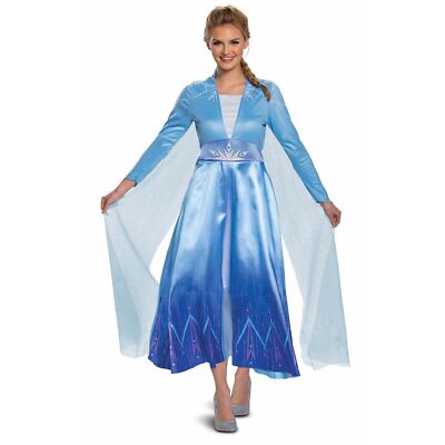Offizielles Disney Frozen 2 reisendes Elsa Kostüm Prinzessin Kostüm für Damen