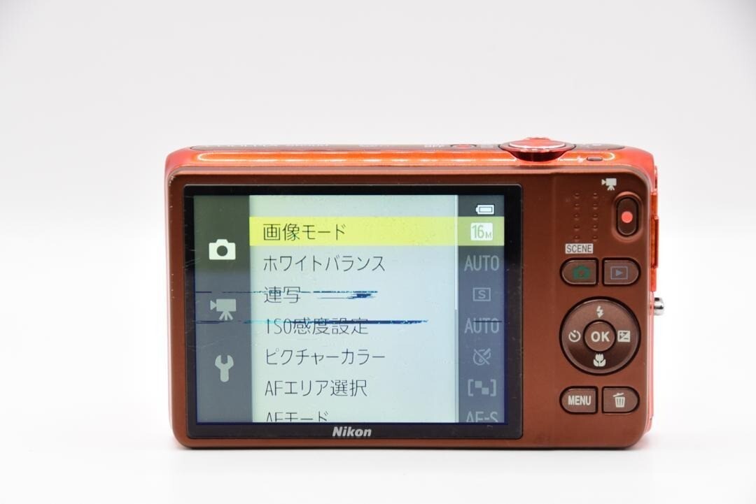 Nikon COOLPIX S6500 オレンジ Nikon Coolpix S6500 orange Digital Camera 16.0MP 12x Optical
