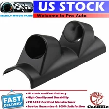 52MM 2" Racing Sport Dual Hole Meter Gauge A-Pillar Dashboard Mount Pod Holder