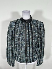 Alex Garfield Women  s Multicolored Long Sleeve Jacket Size 2