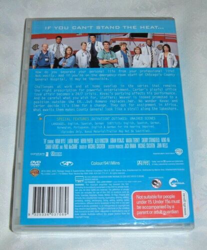 ER - THE COMPLETE NINTH SEASON (SERIES 9) 6 DVD SET - REGION 4 - NEW & SEALED - Foto 2 di 2