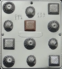 Assorted Pieces Chocolate Candy Mold Candy Making  114 NEW