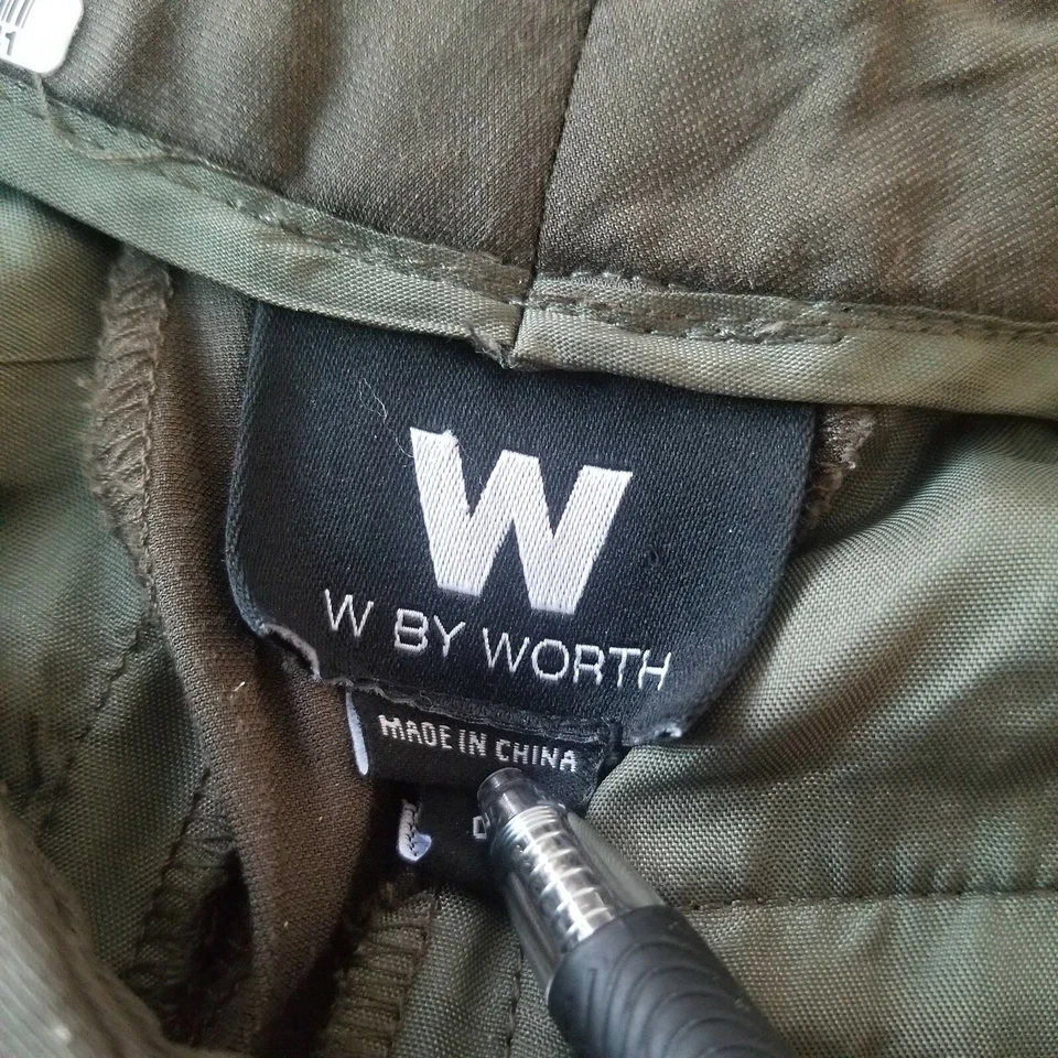 Pantalones rectos de tiro bajo W Worth para mujer 0 elásticos bolsillos ceñidos marrón informal Foto 3 de 4