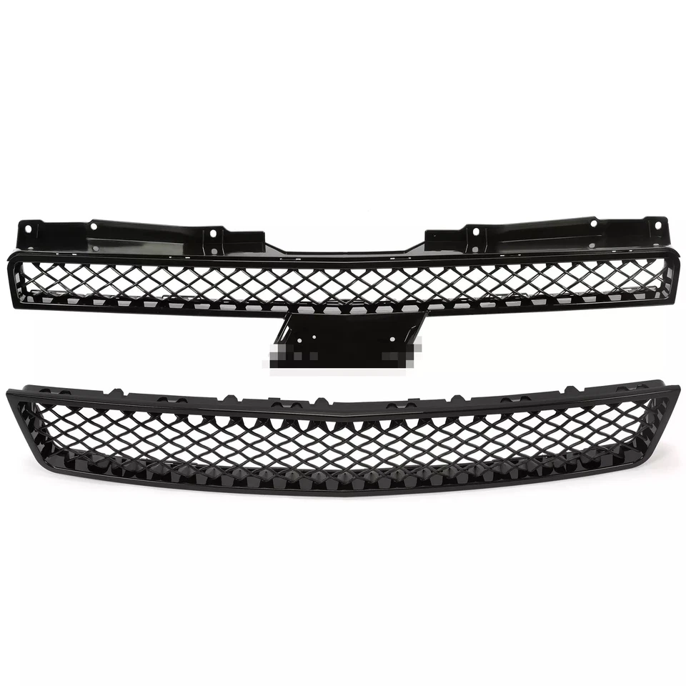 For Tahoe/Suburban/Avalanche 07-2014 Front Bumper Grille Black 22830013 15835084 - Image 3 of 4
