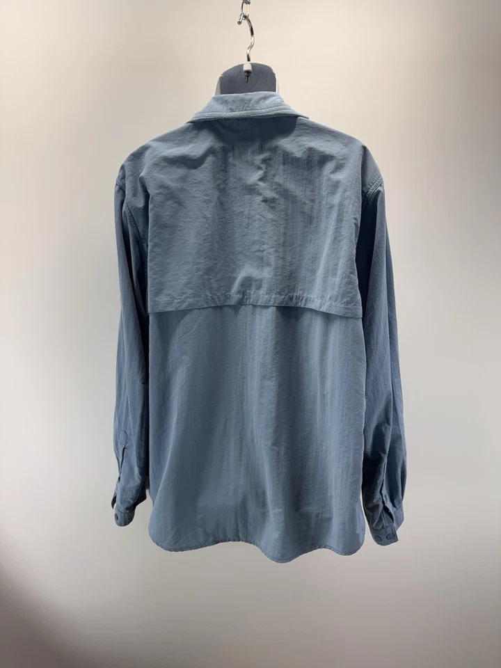 Camisa de pesca Gander Mountain Guide Series para hombre de nailon azul ventilada talla XL con malla Foto 3 de 4