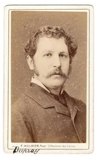 Rare ARTIST CDV - Henri-Louis Dupray - French Painter & Etching - Mulnier c1860s